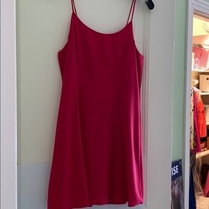 Dark Pink Flowy Mini Dress